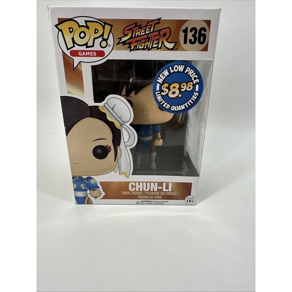 Funko‎ Pop! Vinyl: Street Fighter - Chun-Li #136 Blue Dress New